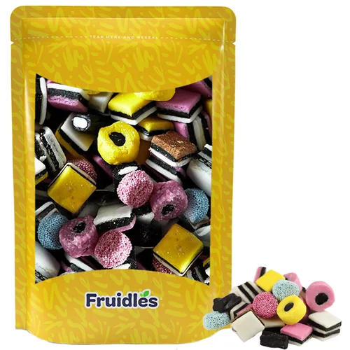Vista 10 de Fruidles Gomitas de Regaliz Allsorts de Estilo Inglés, Dulces Allsorts, Sin OGM (1 Libra)
