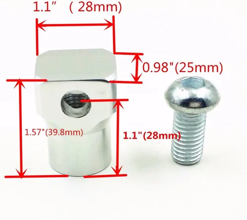 Vista 3 de Motocicleta MOTTOM MOUNT Faro Lámpara Bloque de montaje Cruiser Chooper Bobber XL