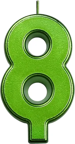 Vista 103 de DERVENTA Vela Grande de Cumpleaños Número 3D Verde Luminoso de 3.7 Pulgadas Celebración de Fiesta Aniversario Decoración Adorno para Pastel 1 Pieza