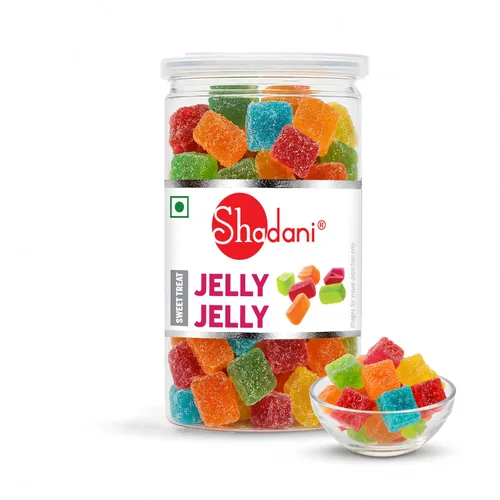 Vista 3 de Shadani Jelly Jelly Caja de dulces suaves con frutas variadas especiales indias 8.11 oz