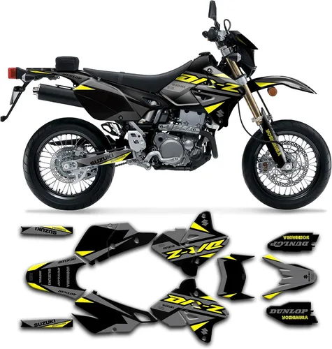 Vista 38 de Kit de calcomanías personalizadas para Suzuki DRZ400 E / DRZ400 Enduro / DRZ400E / DR-Z400E / DRZ400 EN 1999-2024, SZDRSE9919003-KO