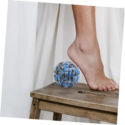Vista 2 de Bola de masaje de pies de rayas de camuflaje EVA masajeador muscular para alivio de la fascitis plantar, herramienta de entrenamiento de fitness
