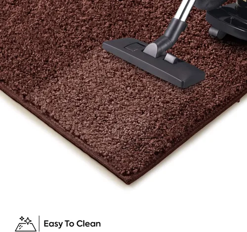 Vista 8 de Ambiant Alfombras de Área de Color Sólido Aptas para Mascotas Chocolate - Rectángulo de 2' x 4', Interior, Resistente a Manchas, Perfecta para Sala