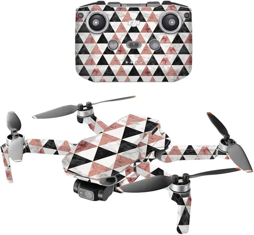 Vista 14 de MightySkins - Compatible con DJI Mini 2 Dron portátil – Mármol ámbar Funda protectora de vinilo duradera y única Fácil de aplicar, quitar