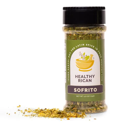 Vista 6 de Healthy Rican Adobo Sazón Sofrito Condimento y Hierbas Mixto en Polvo Sin OMG Sin Conservantes Sin MSG Sin Colorantes Artificiales Sin Gluten Apto