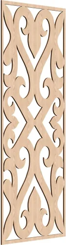 Vista 167 de Keene Paneles de pared decorativos de madera con calado, 9 3/8 pulgadas de ancho x 24 3/8 pulgadas de alto x 1/4 de alto, abedul Birch