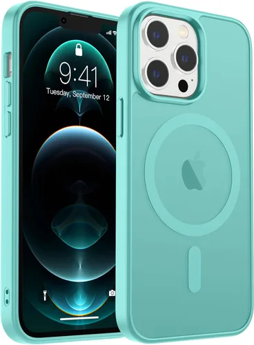 Vista 187 de zapica Funda magnética para iPhone Air, con protector de pantalla de vidrio templado, compatible con MagSafe, translúcida mate, a prueba de golpes