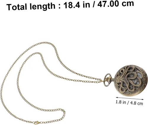 Vista 4 de WOFASHPURET 1pc Pocket Watch Men Watches Necklaces for Women Trendy Nurse Mens Chain Necklaces m Necklace for Women