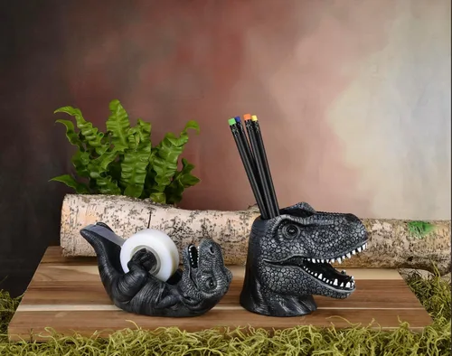 Vista 2 de Dispensador de cinta adhesiva T-Rex negro Streamline Imagined