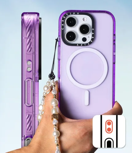 Vista 7 de CASETiFY Funda Impact para iPhone 13 [Protección contra caídas de grado militar 4X de 8.2 pies/Compatible con Magsafe] - #1 Mom - Transparente