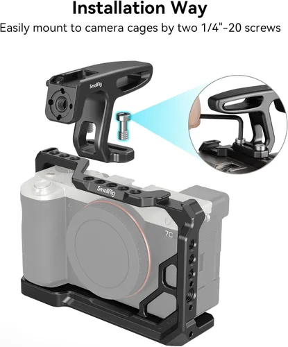 Vista 2 de SMALLRIG Mini mango superior para cámaras de vlogging ligeras con tornillos de 1/4 "-20 - HTS2756