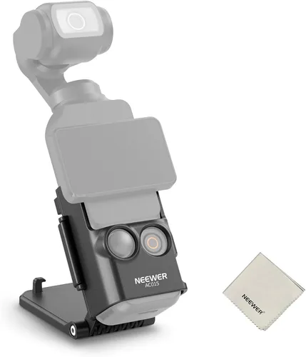 Vista 11 de NEEWER Pocket 3 Jaula, Plataforma de Grabación de Video para Cámara Gimbal de Aleación de Aluminio con Adaptador Incorporado de Accesorios de Cámara