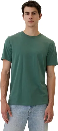 Vista 44 de Camiseta de cuello redondo Gap para hombre, mangas cortas, estilo casual Negro