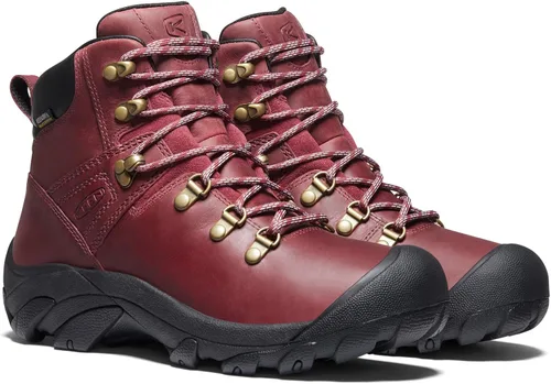 Vista 3 de KEEN Botas de senderismo impermeables de altura media para mujer, modelo Pyrenees