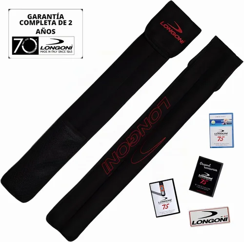 Vista 6 de Longoni Epica Carom Taco de 3 cojines con 1 Luna Nera FE71 eje VP2 junta sin envoltura