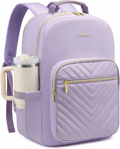 Vista 27 de LOVEVOOK Laptop Backpack for Women,Quilted Work Travel College Laptop Bag