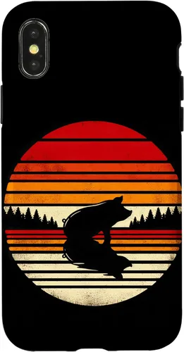 Vista 4 de Funda para iPhone 15 Pig Sunset Retro Style Safari Vintage 70s