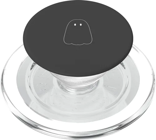 Vista 8 de Lindo fantasma de Halloween antracita PopSockets intercambiables PopGrip