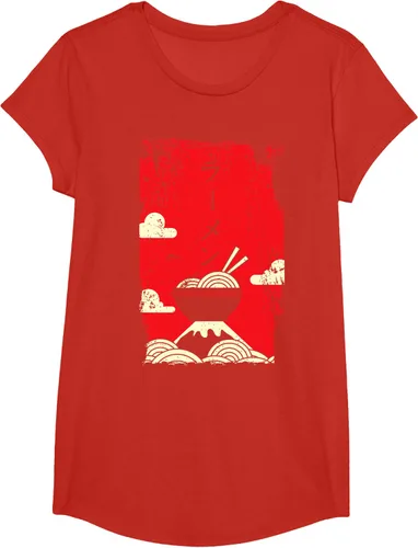 Vista 63 de Ramen Noodles Camiseta de arte japonés, Negro