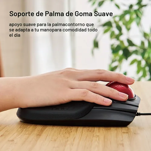 Vista 5 de ELECOM M-HT1URBK - Ratón de Trackball enorme, con cable, accionado