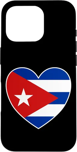 Vista 20 de iPhone 13 Pro Max I Heart Cuba - Divertida funda con bandera cubana