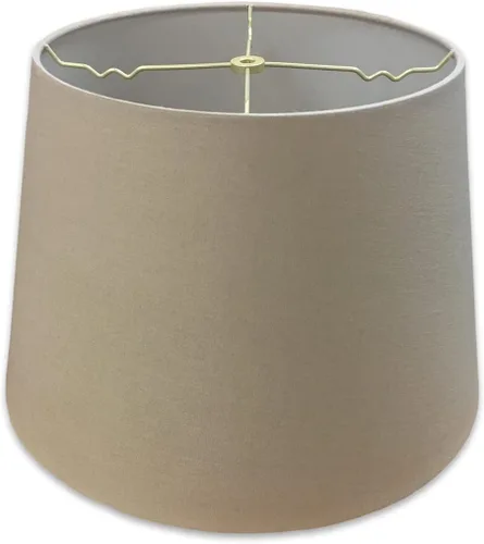 Vista 25 de Royal Designs, Inc. Persiana de tambor poco profundo cónico, HB-606-12BG, beige, 8 x 12 x 8.5