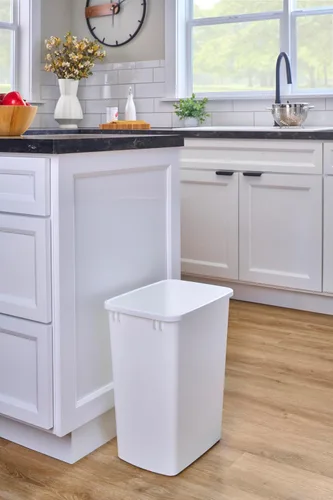 Vista 6 de Rev-A-Shelf 35 Quarts (33.4 litros) Bote de basura para fregadero de cocina para gabinete de cocina base y baño, reemplazo de bote de basura