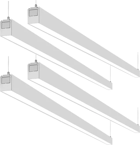 Vista 10 de hykolity Luz LED de canal lineal suspendida arquitectónica de 4 pies enlazable, 23/32/40W 3000K/4000K/5000K CCT seleccionable, accesorio