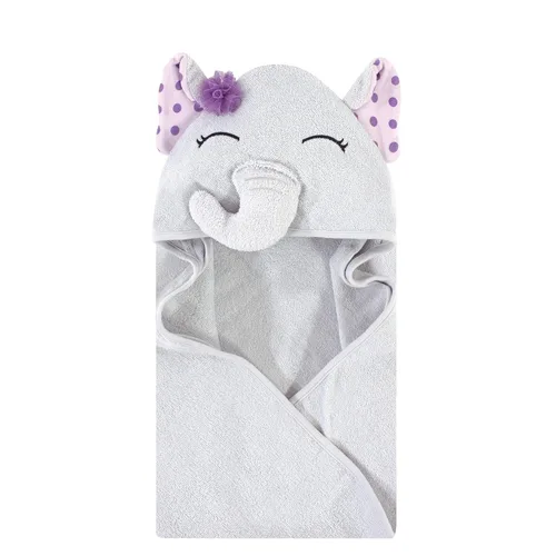 Vista 108 de Hudson Baby Toalla con capucha unisex de algodón con cara de animal para bebé, cocodrilo, talla única