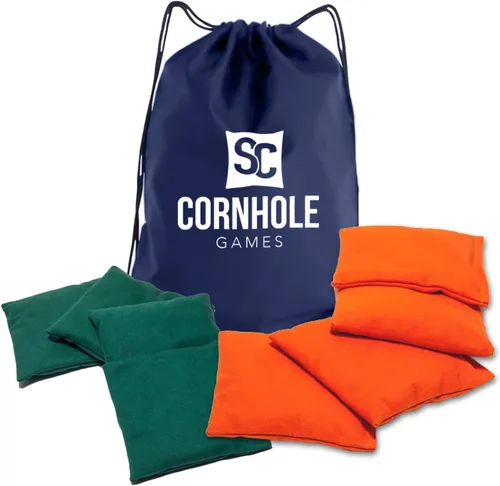 Vista 8 de Bolsas de cornhole resistentes al clima (juego de 8) - Tamaño/peso profesional de regulación (16 oz) - Uso en tableros de cornhole profesionales