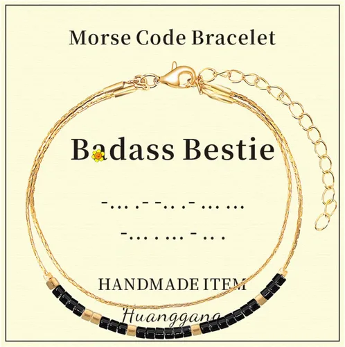 Vista 22 de Regalos inspiradores para mujeres, pulseras con código morse, mensaje secreto para hija, mamá, mejor amiga, profesora, día de la madre, día de San