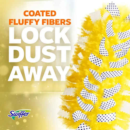 Vista 8 de Swiffer Plumeros de repuesto para limpieza, alternativa desechable de plumas y microfibra, para quitar el polvo de muebles, persianas, ventiladores