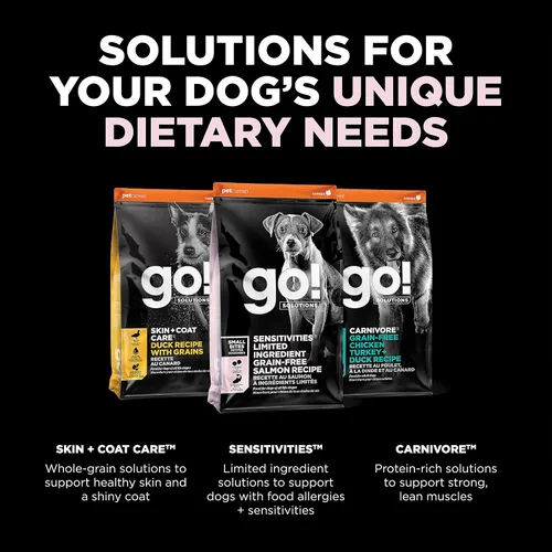 Vista 6 de Go! Solutions Sensitivities - Alimento seco para perros pequeños con ingredientes limitados, sin granos de salmón, croquetas pequeñas para razas