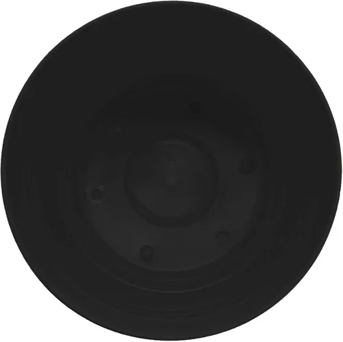 Vista 6 de Bloem Saturn 5" Macetero Redondo de Resina Negro con Platillo Encajable para Jardinería Interior y Exterior