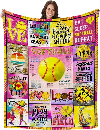Vista 11 de Manta de Regalos de Baloncesto para Niñas y Mujeres Manta de Tiro de Baloncesto de Franela Ultra Suave Mercancía Regalos Deportivos para Amantes