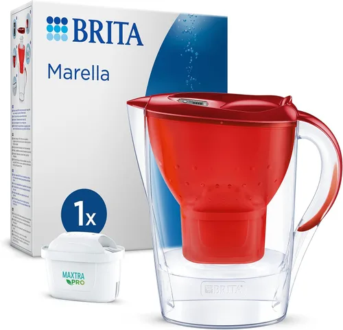 Vista 12 de BRITA Jarra con Filtro de Agua Marella Blanca (2,4 l) Incl. 1x Cartucho MAXTRA Pro All-in-1: Jarra Apta para frigorífico con memo Digital y Tapa