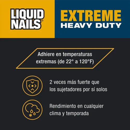 Vista 8 de Liquid Nails - 414607 LN-907 Adhesivo de construcción de servicio pesado Blanco