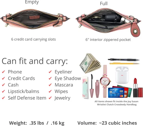 Vista 3 de joy susan Mini cruz para mujer bolso de mano de pulsera
