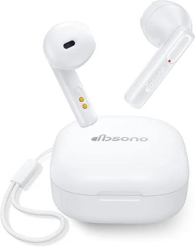 Vista 9 de Auriculares Bluetooth inalámbricos verdaderos: auriculares Bluetooth ultraligeros para comodidad durante todo el día, auriculares TWS impermeables