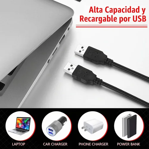 Vista 2 de Mudder Luz portátil USB para portátil - Interruptor táctil regulable regulable LED Lámpara blanca para computadora portátil PC (negro)