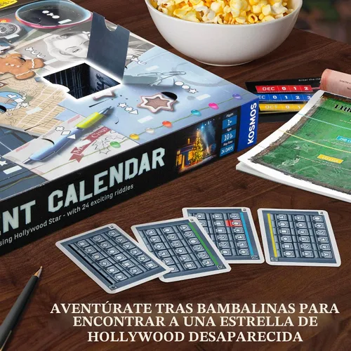 Vista 5 de EXIT: The Game - Calendario de Adviento - La estrella de Hollywood perdida Navidad Calendario Adviento Juego misterioso Actividad familiar