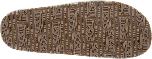 Vista 5 de Scott Hawaii Paha - Sandalias flexibles para hombre, sandalias de goma negras duraderas, tallas 7-14