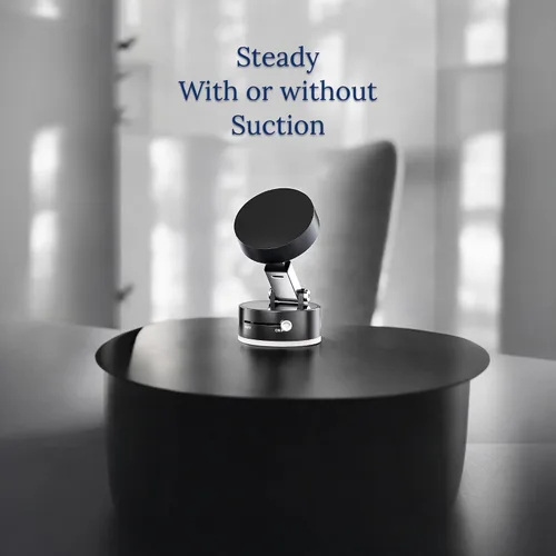 Vista 6 de Soporte de teléfono ajustable con interruptor de encendido/apagado, rotación de 360°, plegable y portátil, con soporte de teléfono multiusos