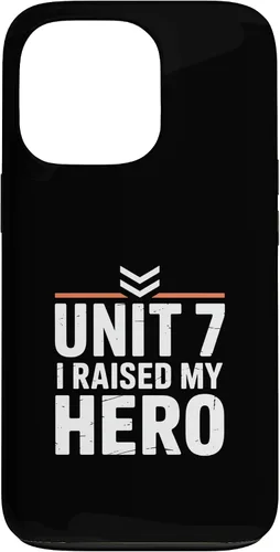 Vista 10 de Unit 7 I Raised My Hero Military Parent Pride Case for iPhone 17
