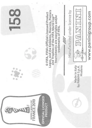Vista 2 de Panini FIFA - Calcomanías para álbumes de la Copa Mundial Femenina de Francia 2019 (solo adhesivo individual) Fútbol #158 Sudáfrica Foto del
