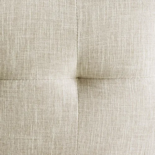Vista 7 de Modway Privy Taburete tapizado de tela de acero inoxidable negro, beige
