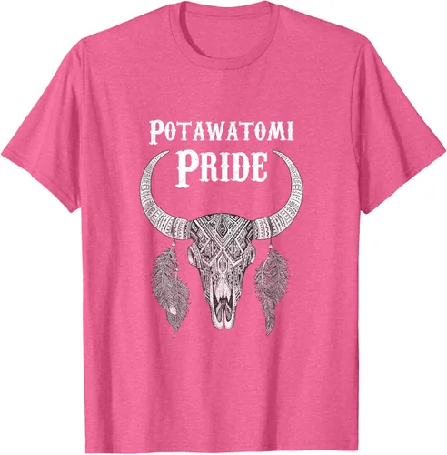 Vista 38 de Potawatomi Pride Tribe Native American Indian Buffalo Camiseta