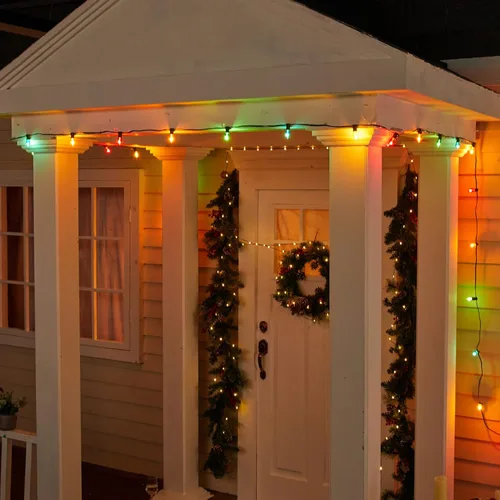 Vista 6 de Minetom Bombilla de Navidad de repuesto LED multicolor, bombillas de vacaciones regulables, base de candelabro para luces de Navidad C7/E12