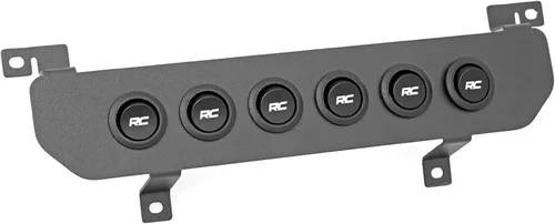 Vista 7 de Rough Country Panel de Interruptores del Tablero Inferior de 6 Posiciones y Sistema de Relé - Controlador de Luces y Accesorios MLC-6 para Jeep