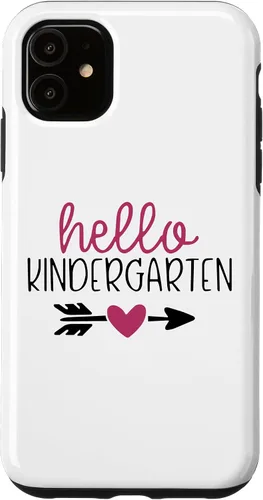 Vista 8 de Hello Kindergarten Parent Or Teacher Saying New School Year Case for iPhone XR